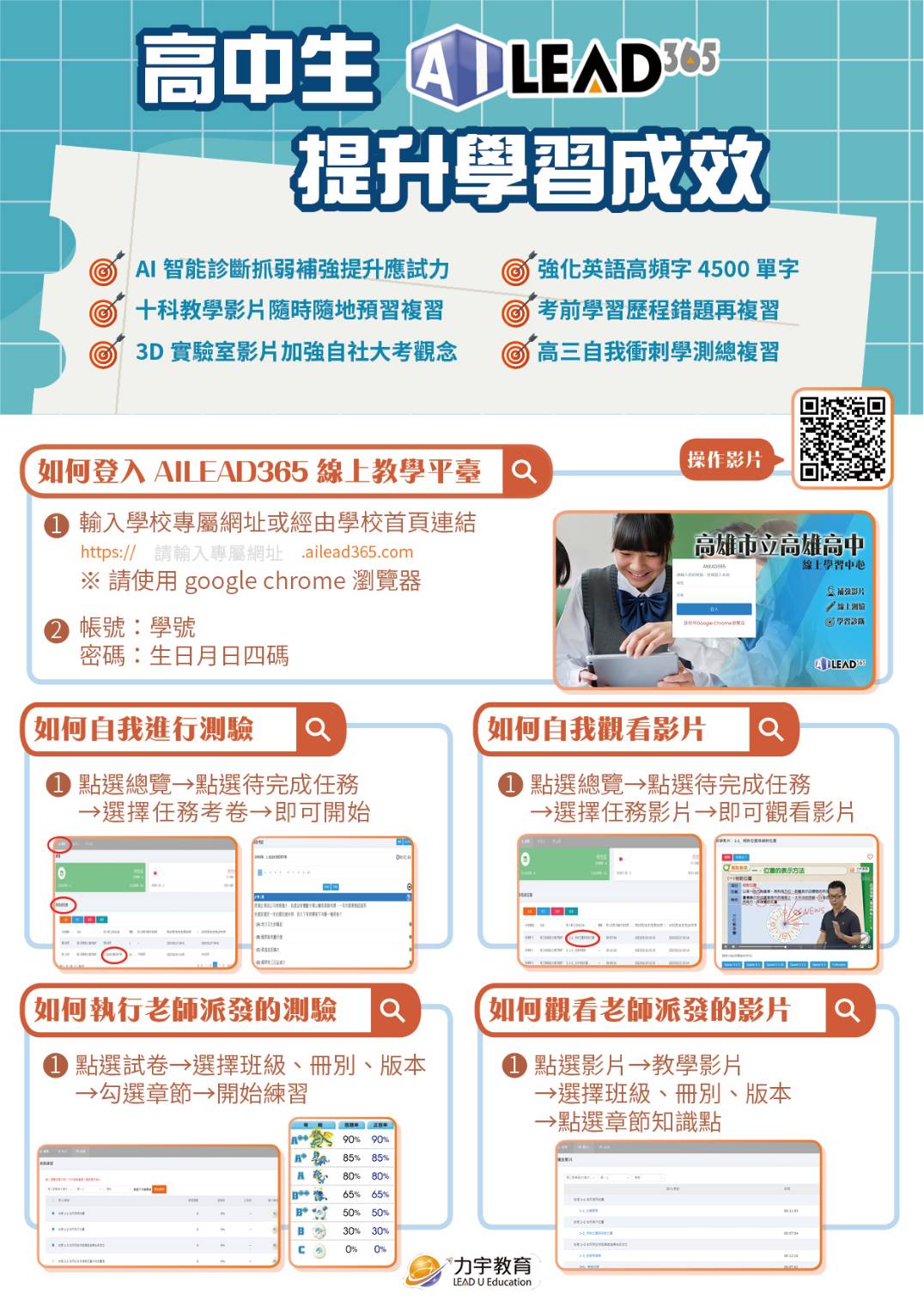 AILEAD365線上教學平台海報